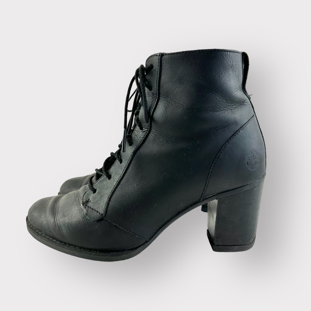 Timberland 'Atlantic Heights Lace Chukka' Black Leather Boot